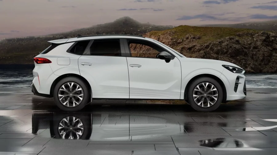 Renting Cupra Terramar1.5 eTSI 110kW DSG Blanco Glacial (Metalizado), Gris Timanfaya (Metalizado) Sin Entrada