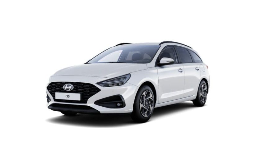 Renting Hyundai i30CW 1.0 TGDI 48 V Klass Atlas White Sin Entrada