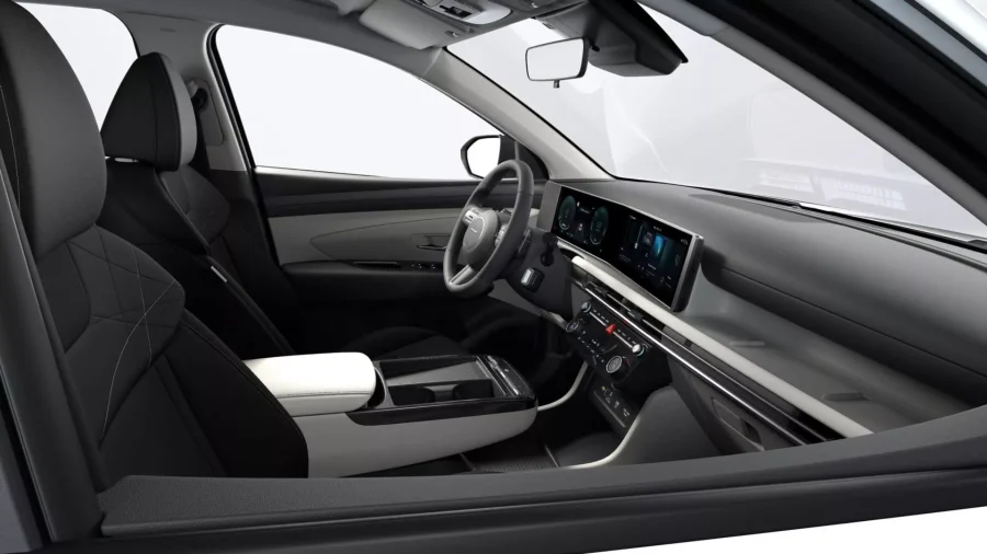 Renting Hyundai Tucson1.6T HEV AT KLASS Atlas White Sin Entrada