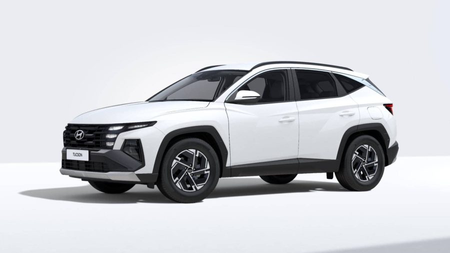 Renting Hyundai Tucson1.6 CRDi 48V DCT Maxx Atlas White Sin Entrada