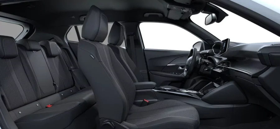 Renting Peugeot 20081.2 Hybrid Allure Blanco Okenite, Gris Selenium, Gris Artense Sin Entrada
