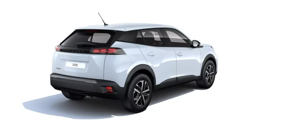 Renting Peugeot 2008Style Hybrid 145 eDCS6 Blanco Okenite Sin Entrada