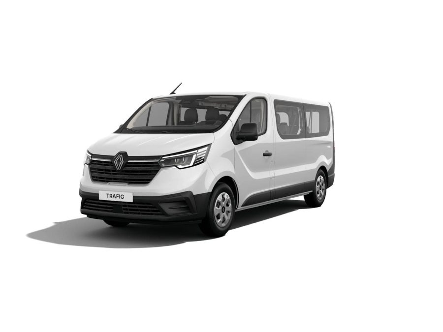 Renting Renault TraficCombi Authentic Largo Energy Blue Blanco Glaciar Sin Entrada
