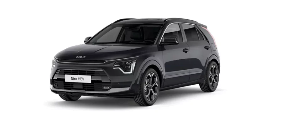 Renting Kia Niro1.6 HEV Drive Aurora Black, Intersetellar Grey, Steal Grey, Mineral Blue Sin Entrada