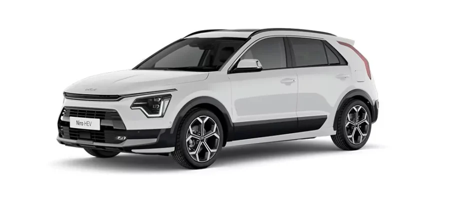 Renting Kia Niro1.6 HEV Concept Clear White, Runway Red, Steal Grey, Interstellar Grey, Aurora Black, Snow White Pearl Sin Entrada