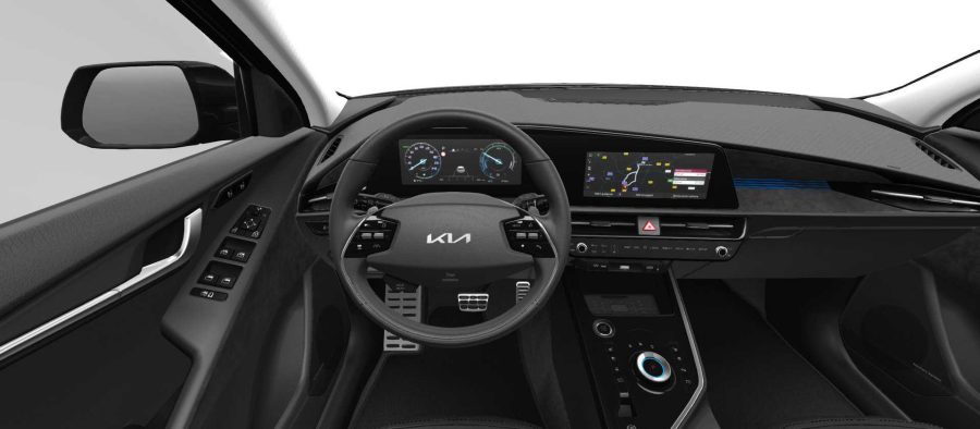 Renting Kia Niro1.6 HEV Drive Clear White Sin Entrada