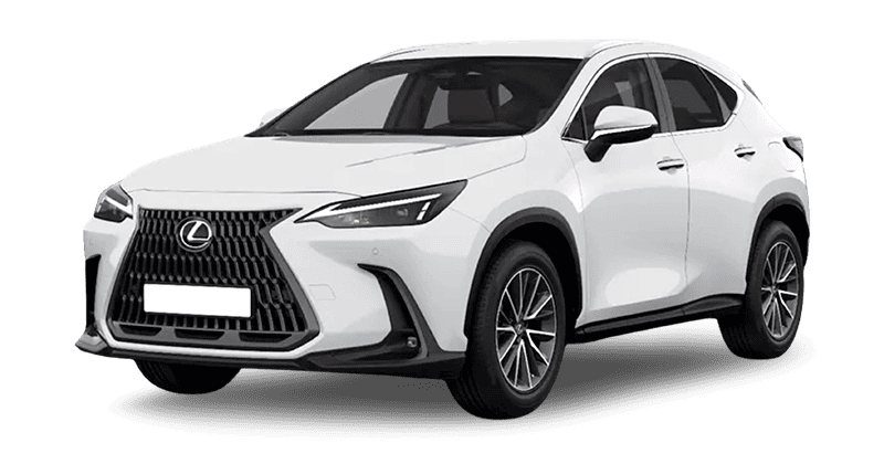 Renting Lexus NXPHEV 450h+ Premium+ 4WD Blanco Nova, Titanium, Gris Berlín, Verde Oliva, Negro Graphite, Rojo Sonic Sin Entrada