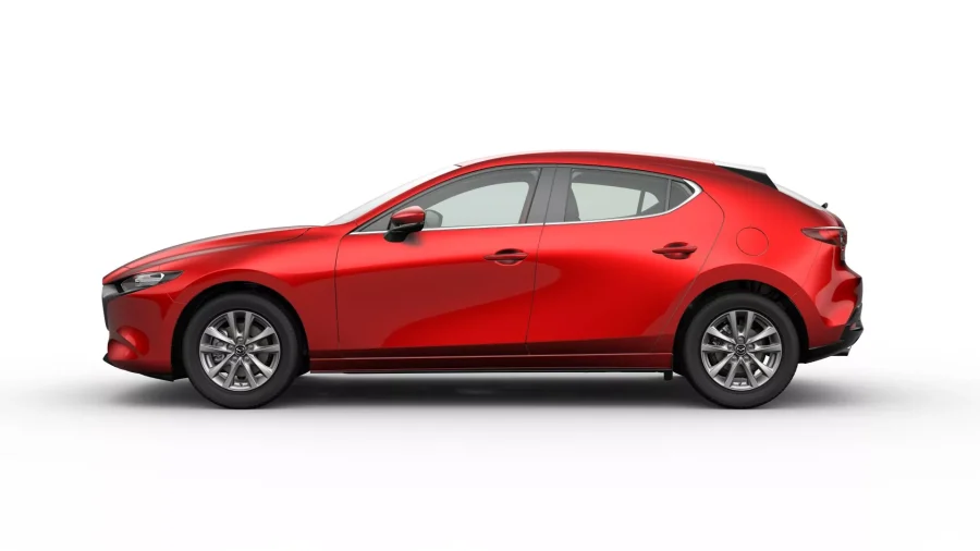 Renting Mazda 32.5L E-SKY G MHEV Prime-Line Rojo Sin Entrada