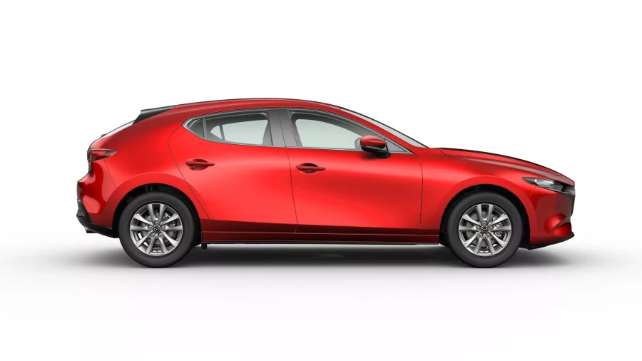 Renting Mazda 32.5L E-SKY G MHEV Prime-Line Rojo Sin Entrada