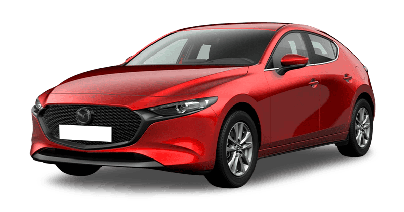 Renting Mazda 32.5L E-SKY G MHEV Prime-Line Rojo Sin Entrada