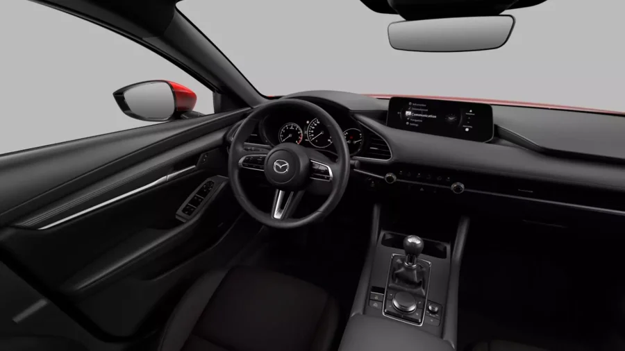 Renting Mazda 32.5L E-SKY G MHEV Prime-Line Rojo Sin Entrada