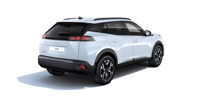 Renting Peugeot 20081.2 Hybrid Allure Blanco Okenite, Gris Selenium, Gris Artense Sin Entrada