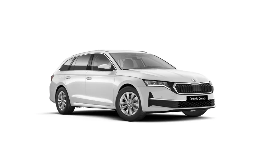 Renting Skoda OCTAVIA Combi1.5 TSI DSG MHEV Selection Blanco luna Sin Entrada