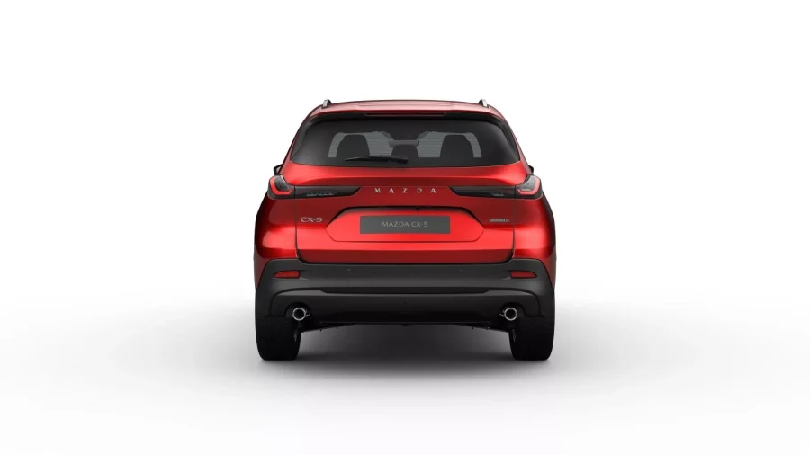 Renting Mazda CX-52.5 Sky MHEV AT FWD Exclusive-Line Soul Red Crystal, Machine Gray Sin Entrada