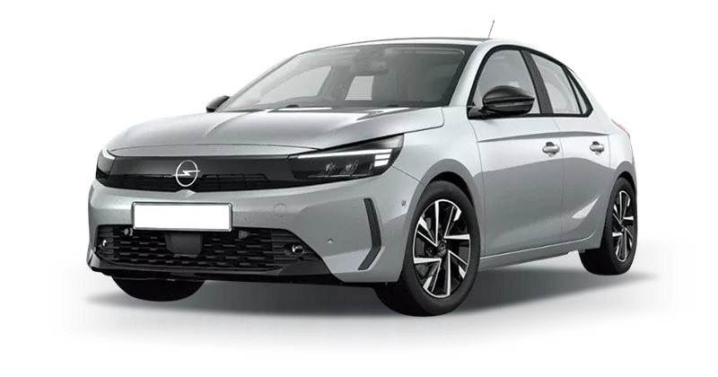 Renting Opel Corsa1.2T XHL Hybrid Edition eDCT Kristall Silver Sin Entrada