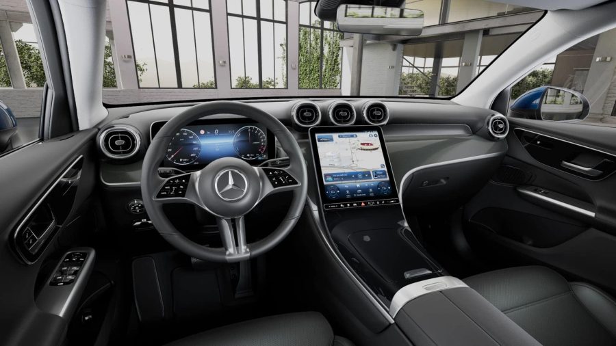 Renting Mercedes Benz GLC300e 4MATIC Plata High Tec Sin Entrada