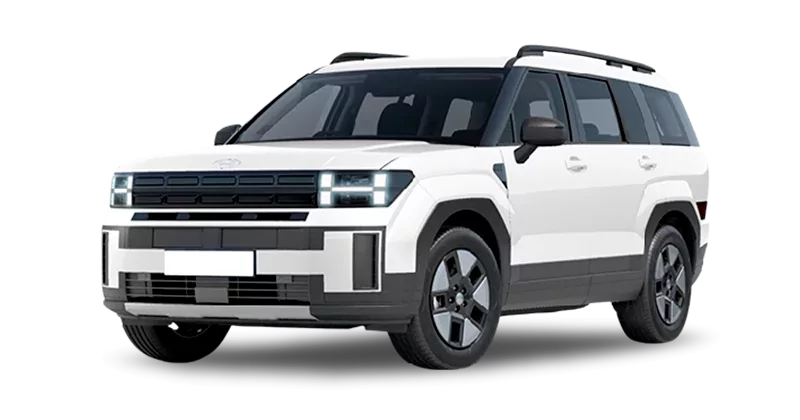 Renting Hyundai Santa Fe1.6T HEV 4X2 AT Maxx White Cream Sin Entrada