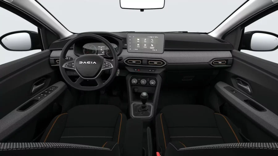 Renting Dacia Sandero StepwayExpression Go 74kW ECO-G Blanco Glaciar Sin Entrada