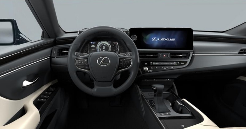 Renting Lexus ES300h Premium Titanium, Gris Berlín, Azul Océano Sin Entrada