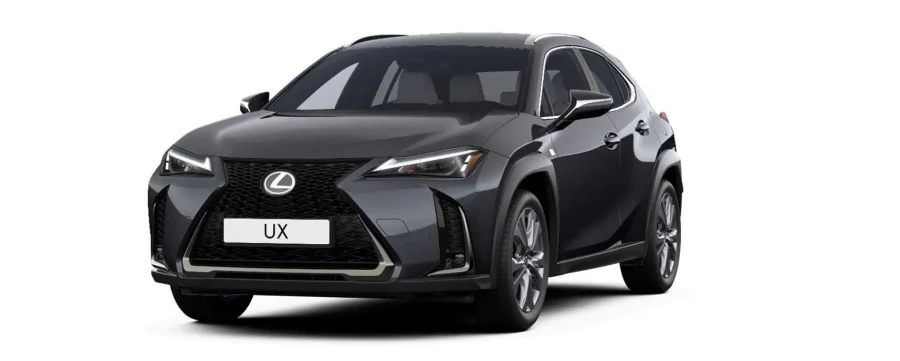 Renting Lexus UX300h F Sport Legend Gris Berlín, Titanium, Verde Oliva, Negro Graphite, Blanco Nova, Azul Eléctrico, Copper Petra Sin Entrada