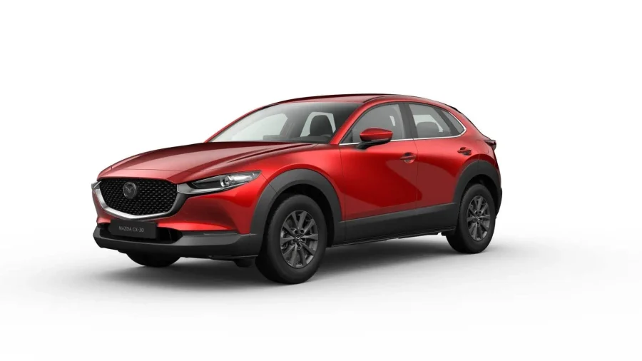 Renting Mazda CX-302.5 e-Skyactiv G MHEV MT Prime-Line Crystal Soul Red Sin Entrada