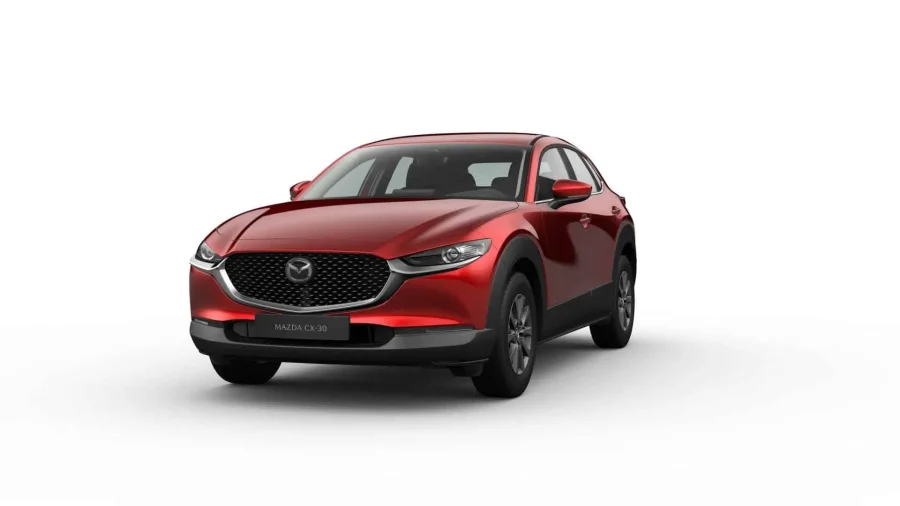 Renting Mazda CX-302.5 e-Skyactiv G MHEV MT Prime-Line Crystal Soul Red Sin Entrada