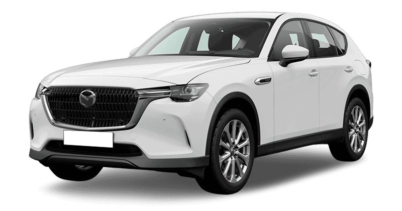 Renting Mazda CX-603.3 e-Skyactiv D MHEV 147kW 8AT RWD Exclusive Line Blanco Sin Entrada
