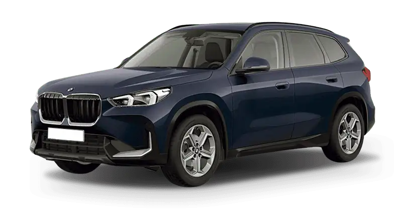 Renting BMW X1sDrive 20d Night Dusk Blue, Mineral White Sin Entrada