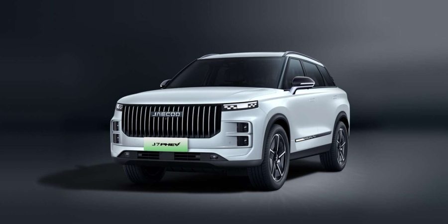 Renting Jaecoo 71.5 TGDI PHEV Business Blanco Aura, Gris Artemis Sin Entrada