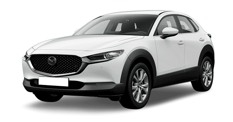 Renting Mazda CX-302.5 e-SKYACT G MHEV Centre-Line Arctic White Sin Entrada