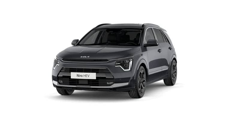 Renting Kia Niro1.6 GDi HEV 102kW Drive Gris, Blanco Sin Entrada