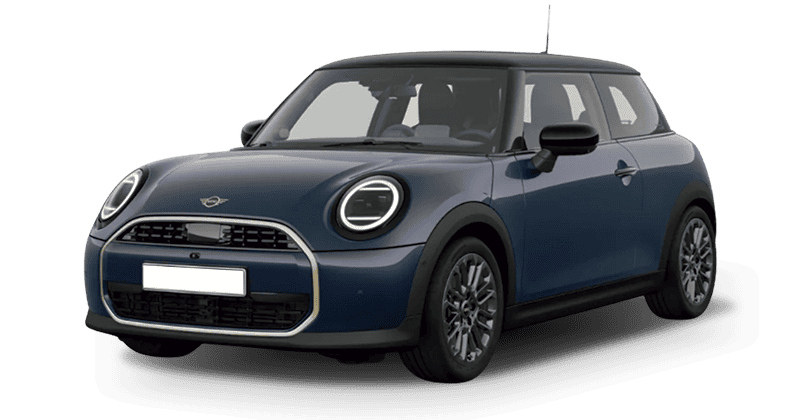Renting Mini CooperC Favoured Indigo Sunset Blue, Legend Gray Sin Entrada