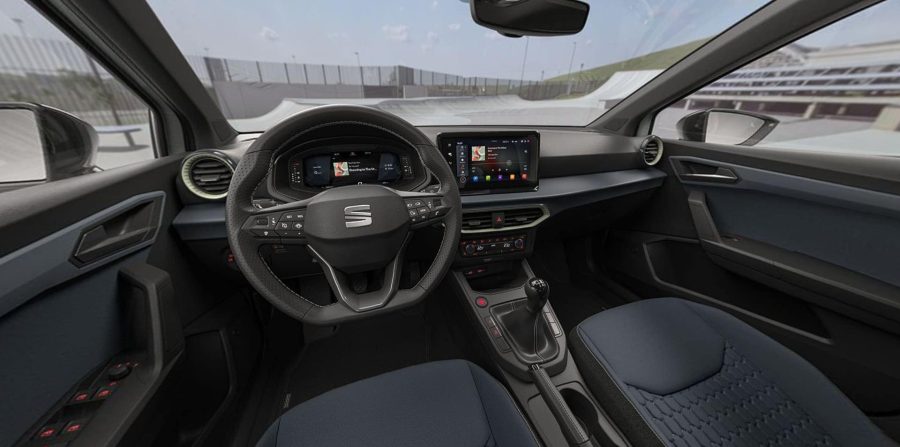 Renting Seat Ibiza1.0 TSI 85kW Style+ Azul Fiord, Blanco Sin Entrada