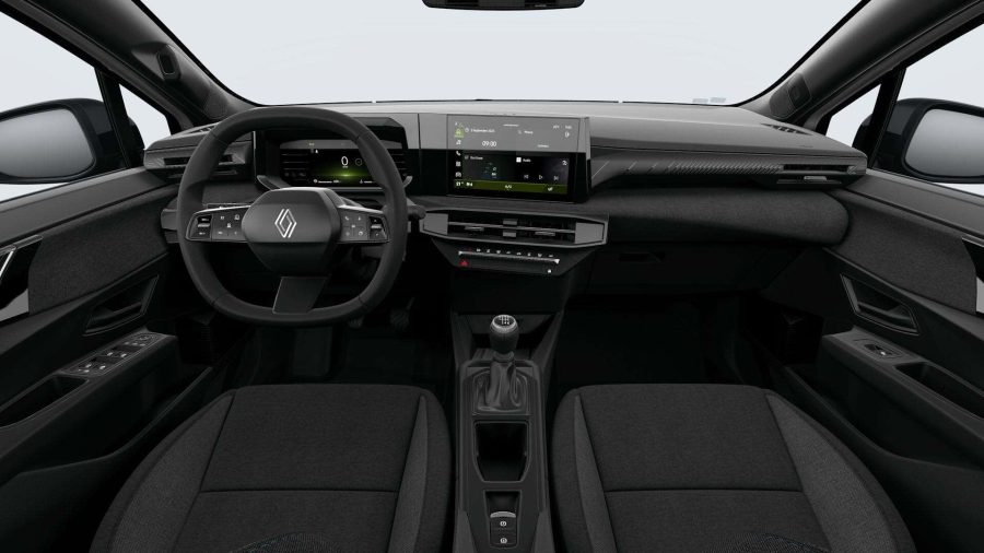 Renting Renault ClioEvolution TCe 85kW Blanco Glaciar, Gris Pizarra Sin Entrada