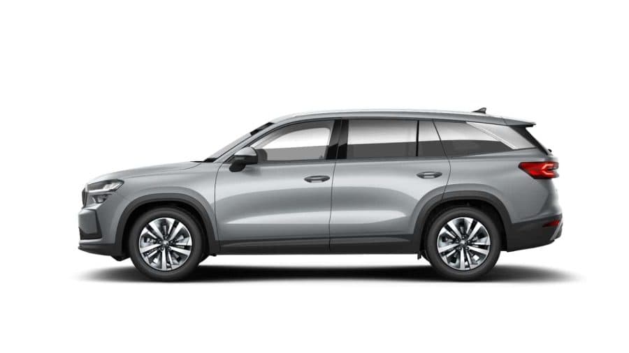 Renting Skoda Kodiaq2.0 TDI DSG Selection Plata Brillante, Gris Graphite, Blanco Luna Sin Entrada