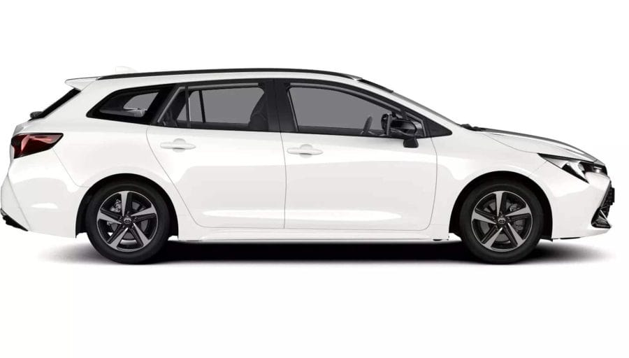 Renting Toyota Corolla Touring SportsHybrid 140 Active Blanco Classic Sin Entrada