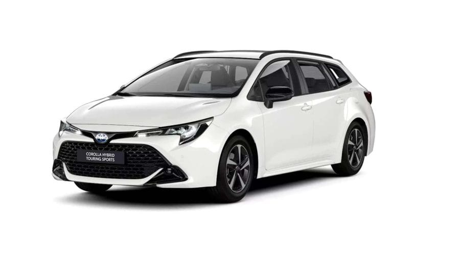 Renting Toyota Corolla Touring SportsHybrid 140 Active Blanco Classic Sin Entrada