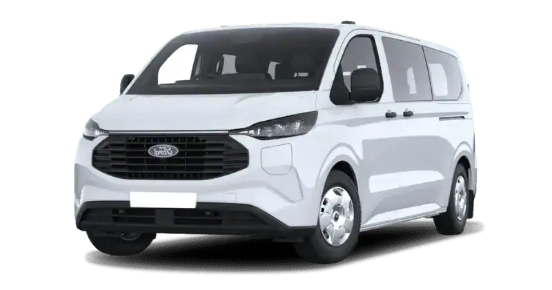 Renting Ford TransitCustom Kombi 2.5 Duratec PHEV 340 L2 Auto. Trend Blanco Sin Entrada