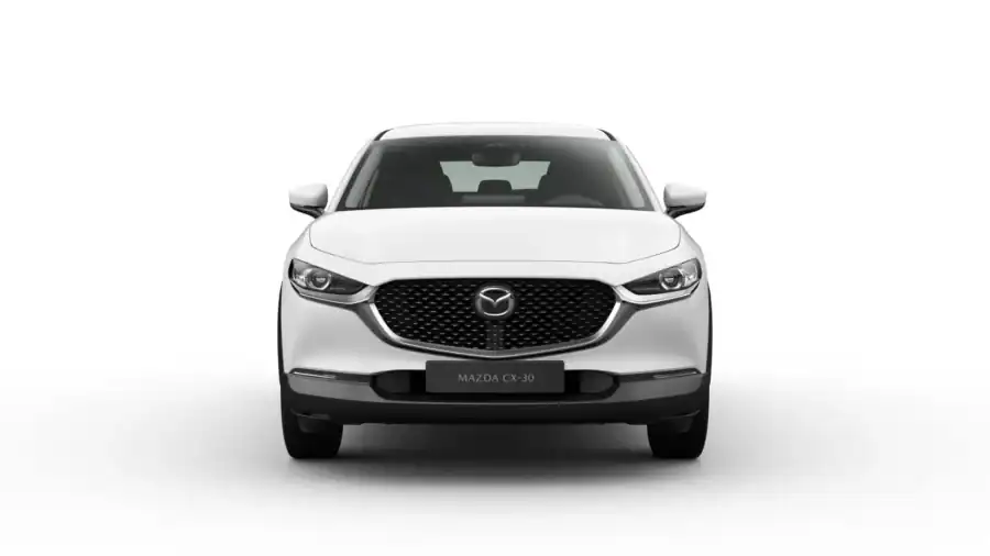 Renting Mazda CX-302.5 e-Skyactiv G MHEV MT Prime-Line Blanco, Soul Red Crystal Sin Entrada
