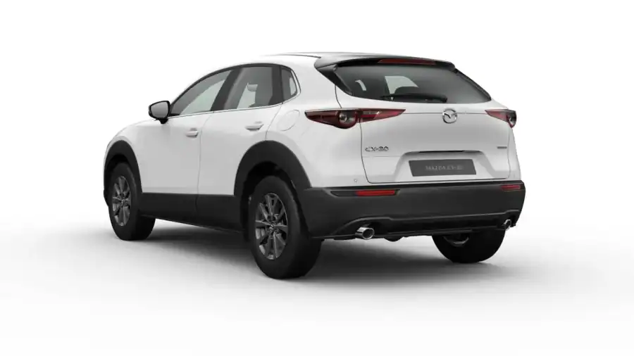 Renting Mazda CX-302.5 e-Skyactiv G MHEV MT Prime-Line Blanco, Soul Red Crystal Sin Entrada
