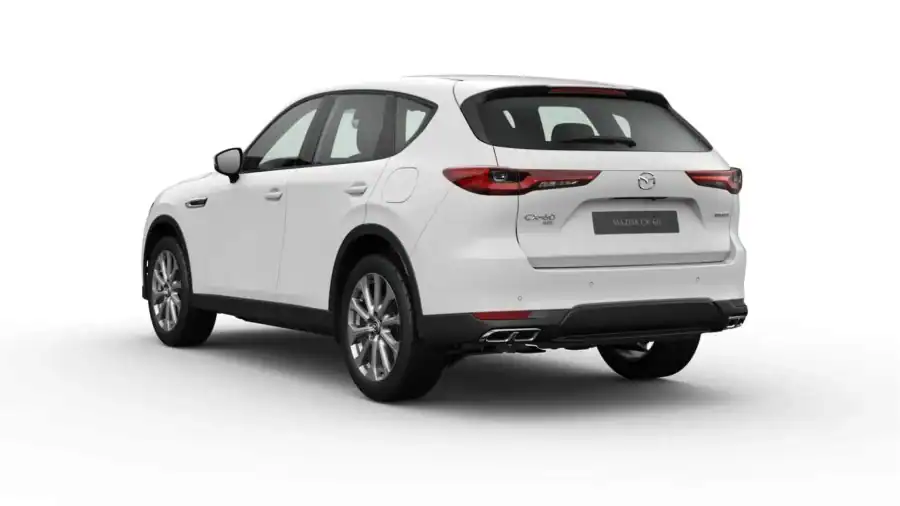 Renting Mazda CX-603.3 e-Skyactiv D MHEV 147kW 8AT RWD Exclusive Line Artic White Sin Entrada