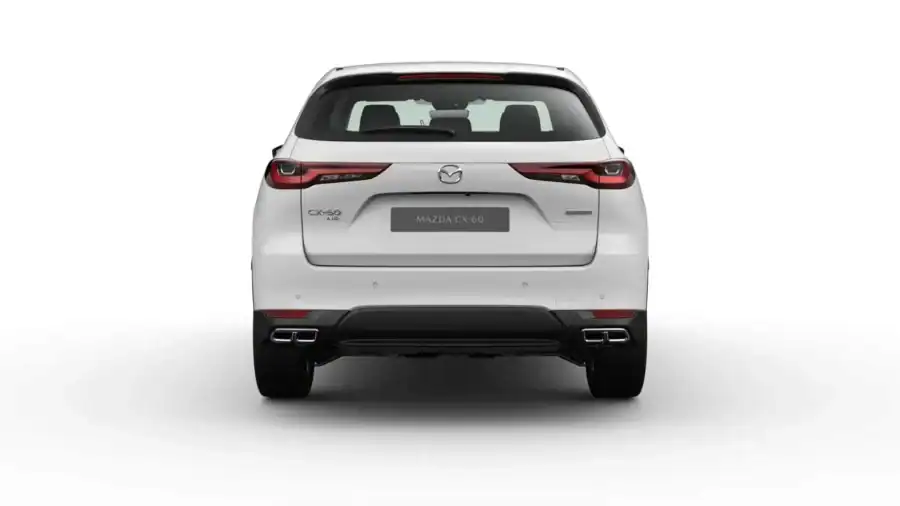Renting Mazda CX-603.3 e-Skyactiv D MHEV 147kW 8AT RWD Exclusive Line Artic White Sin Entrada