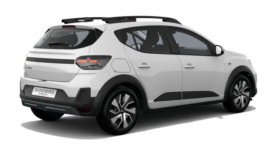 Renting Dacia Sandero StepwayExpression ECO-G 120 Auto Blanco Glaciar Sin Entrada