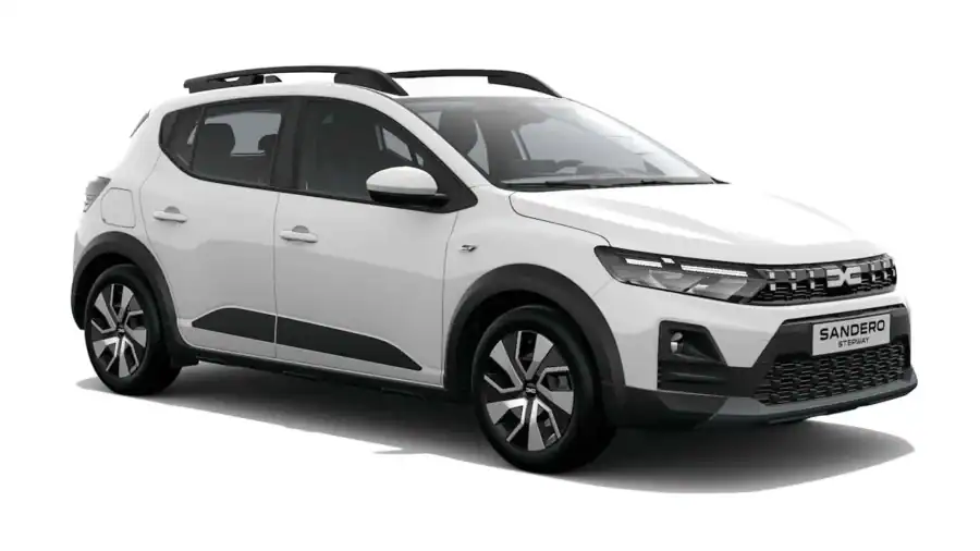Renting Dacia Sandero StepwayExpression ECO-G 120 Auto Blanco Glaciar Sin Entrada