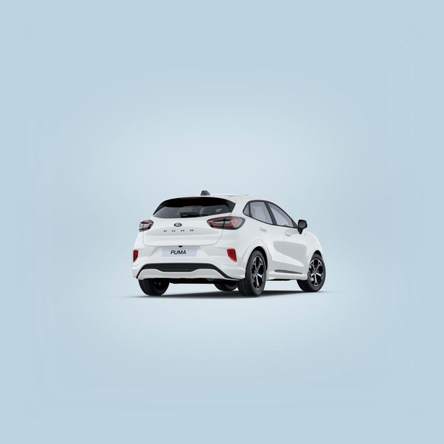 Renting Ford Puma1.0 EcoBoost MHEV ST-Line Blanco, Gris Cactus Sin Entrada