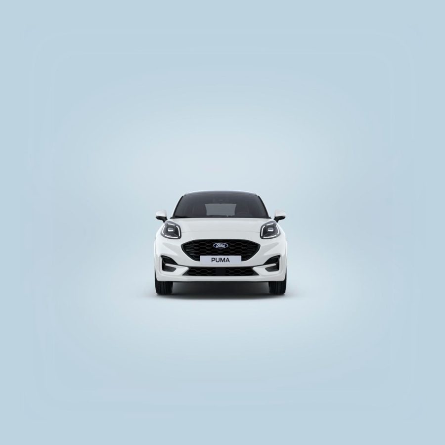 Renting Ford Puma1.0 EcoBoost MHEV ST-Line Blanco, Gris Cactus Sin Entrada
