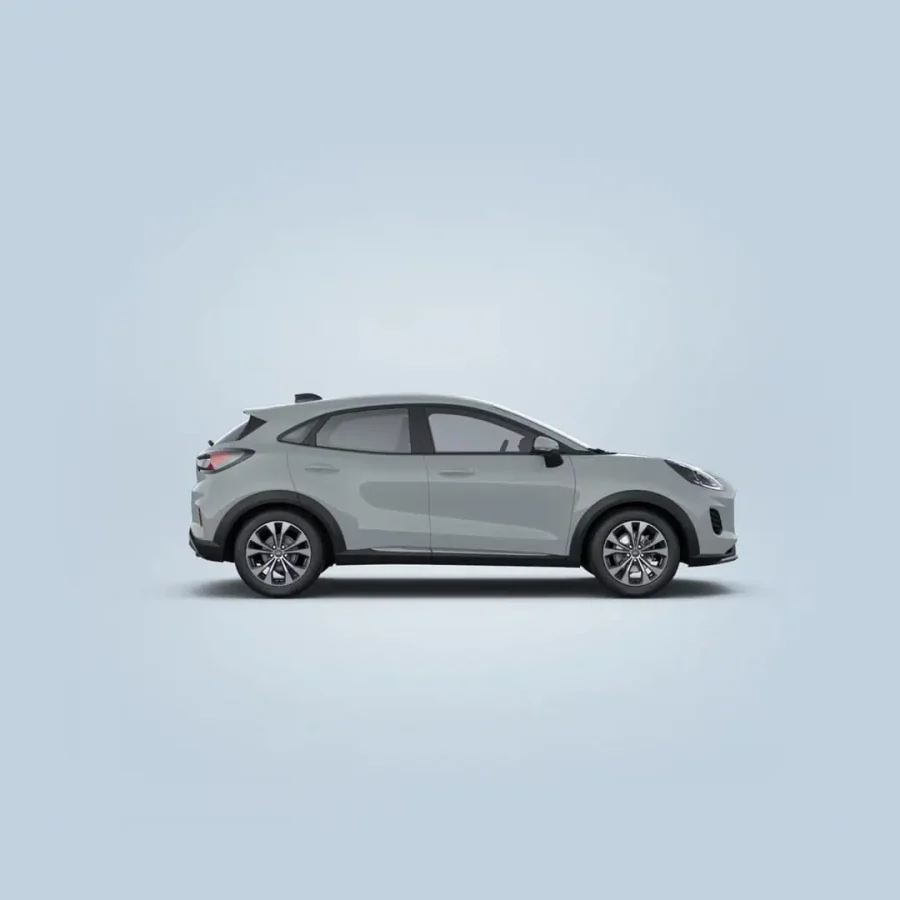 Renting Ford Puma1.0 EcoBoost MHEV Titanium Plata Solar, Gris Cactus, Blanco Frozen, Negro Agate Sin Entrada