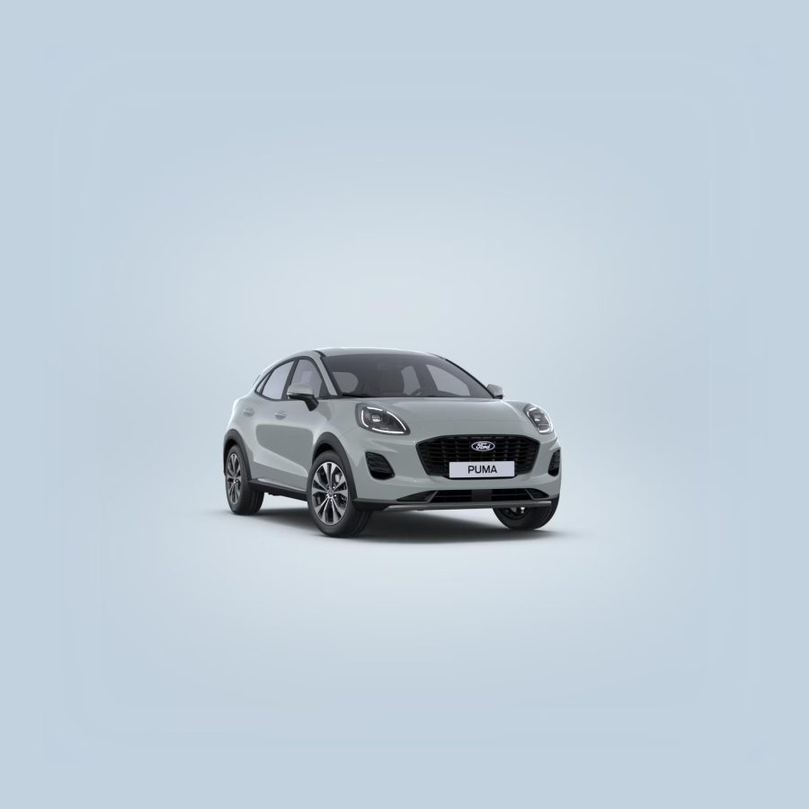 Renting Ford Puma1.0 EcoBoost MHEV Titanium Plata Solar, Gris Cactus, Blanco Frozen, Negro Agate Sin Entrada