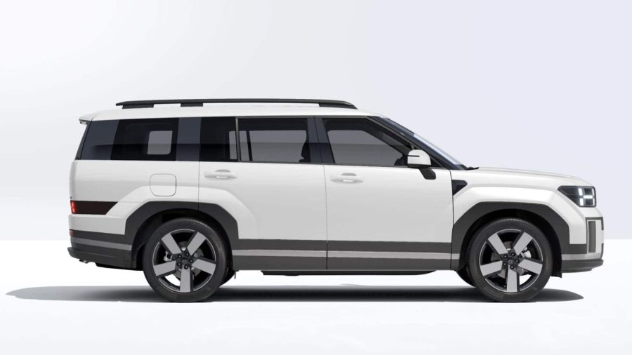 Renting Hyundai Santa Fe1.6T PHEV 4X4 AT Maxx White Cream Sin Entrada