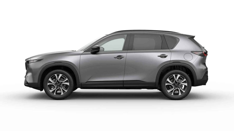 Renting Mazda CX-52.5 e-Skyactiv-G MHEV FWD Aut. Centre-Line Machine Gray, Soul Red Crystal Sin Entrada
